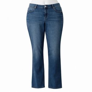 Size 18 Tall Old Navy Women’s Original Bootcut Jeans Stretch Denim Blue Classic